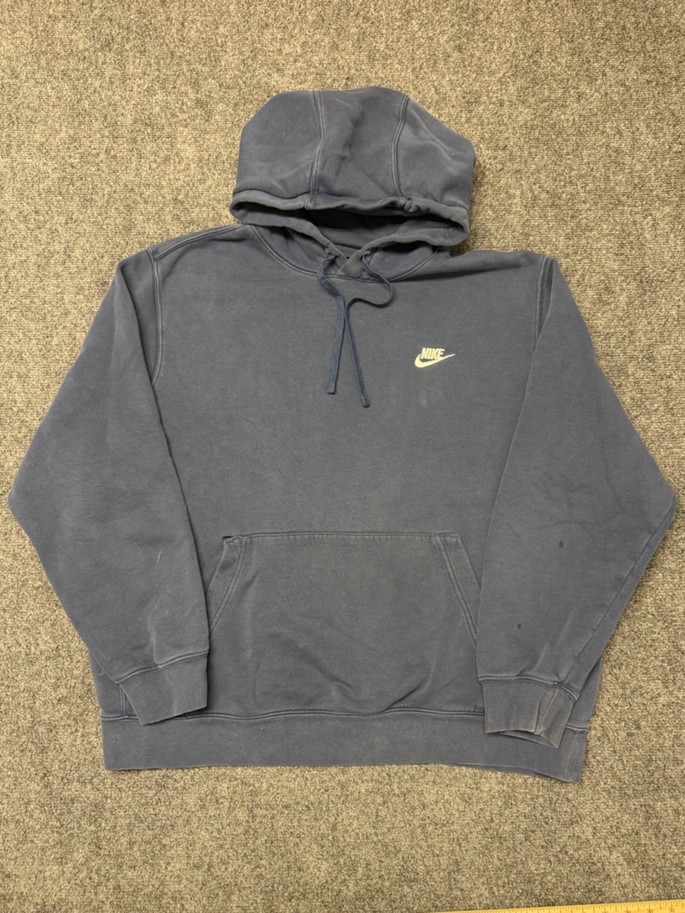 Nike Navy Blue Logo Hoodie Large Streetwear Essential